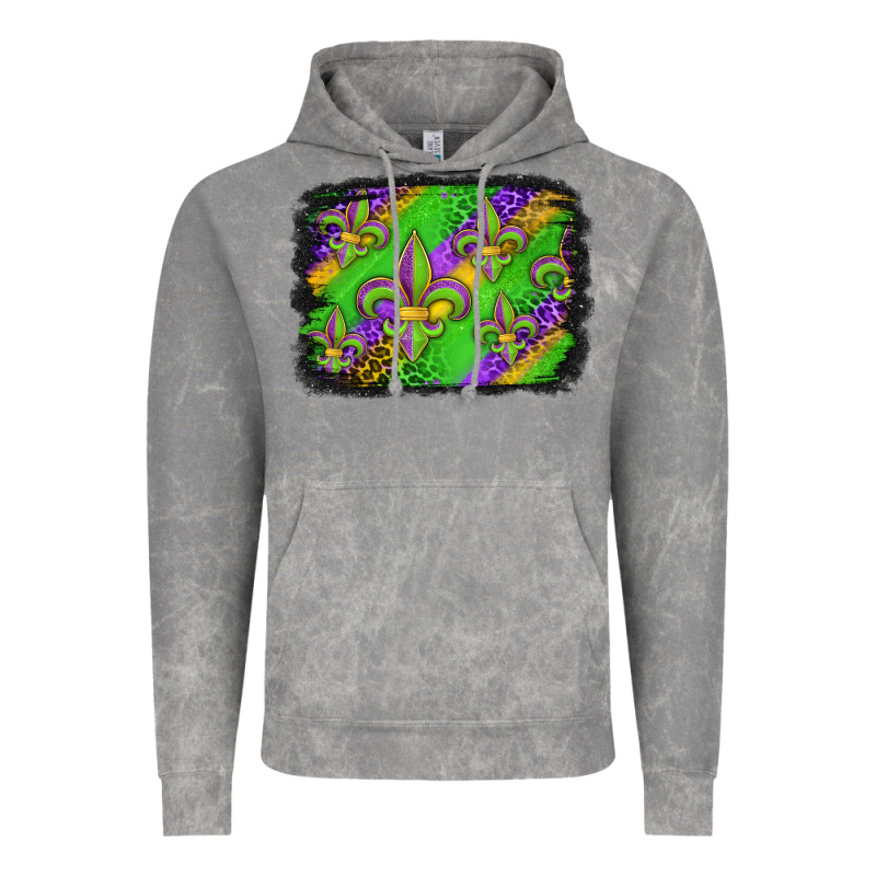 Mardi Gras Fleur De Lis Background Vintage Hoodie by Jasminsmagicworld | Teevron
