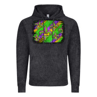 Vintage Black mardi gras fleur de lis background Vintage Hoodie - Jasminsmagicworld