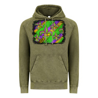 Vintage Olive mardi gras fleur de lis background Vintage Hoodie - Jasminsmagicworld