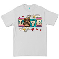 Dove Grey love dog Premium Tee - AdoDesignShop