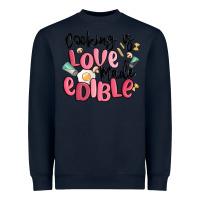 Navy cooking is love made edible Heavyweight Sweatshirt - MaliasSmallBusiness
