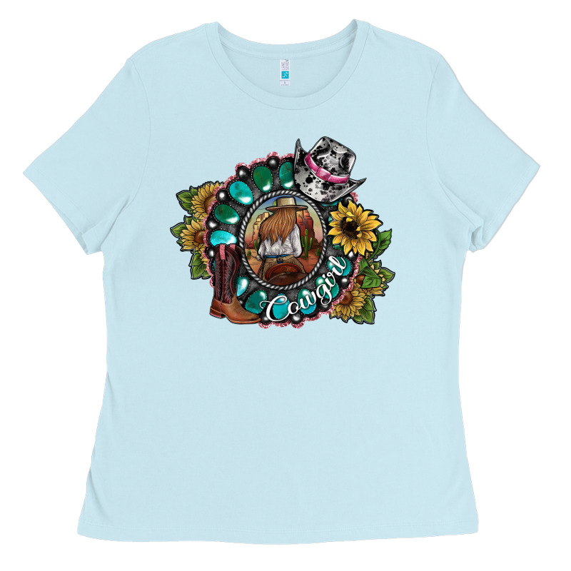Cowgirl Ladies Tee by SublimationCraftShop | Teevron