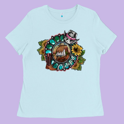 Cowgirl Ladies Tee Designed By Sublimationcraftshop