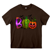 Chocolate Brown boo halloween Heavy Core Tee - RacoonDesign