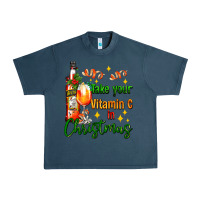 Midnight Navy take your vitamin c in christmas Urban Heavy Tee - AdoDesignShop