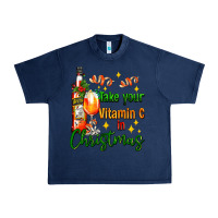 Navy take your vitamin c in christmas Urban Heavy Tee - AdoDesignShop