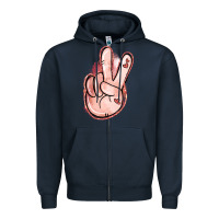 Navy Floral Argyle Peace Sign Zipper Hoodie - Jasminsmagicworld