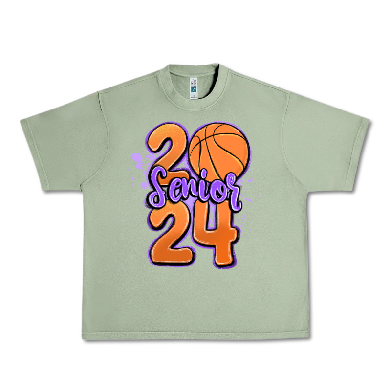 Senior 2024 Basketball Urban Heavy Tee by MaliasSmallBusiness | Teevron