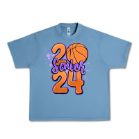 Pebble Blue senior 2024 basketball Urban Heavy Tee - MaliasSmallBusiness