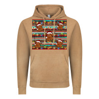 Vintage Camel christmas turquoise serape highland cow Vintage Hoodie - BarkalooDesign