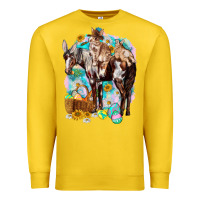 Lemon Happy Easter Day Rodeo Premium Sweatshirt - HowdyJamesFarm