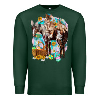 Sports Green Happy Easter Day Rodeo Premium Sweatshirt - HowdyJamesFarm