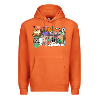 Carrot Cat coffee cups Premium Hoodie - HowdyJamesFarm