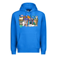 True Royal Cat coffee cups Premium Hoodie - HowdyJamesFarm