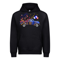 Black Western Truck Fourth Of July Urban Hoodie - FaDigitalArtStudio