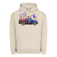 Pigment French Oak Western Truck Fourth Of July Urban Hoodie - FaDigitalArtStudio