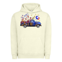 Pigment Pistachio Western Truck Fourth Of July Urban Hoodie - FaDigitalArtStudio