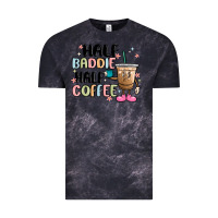 Cloud Black half baddie half coffee Vintage Tee - MaliasSmallBusiness