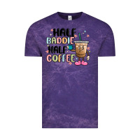 Cloud Purple half baddie half coffee Vintage Tee - MaliasSmallBusiness