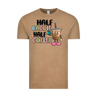 Vintage Coffee half baddie half coffee Vintage Tee - MaliasSmallBusiness