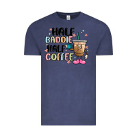 Vintage Denim half baddie half coffee Vintage Tee - MaliasSmallBusiness
