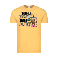Vintage Mustard half baddie half coffee Vintage Tee - MaliasSmallBusiness