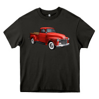 Asphalt western red truck right 34 view 1 Heavy Core Tee - FaDigitalArtStudio