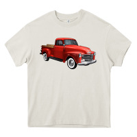 Cream western red truck right 34 view 1 Heavy Core Tee - FaDigitalArtStudio