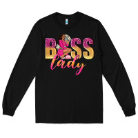 Black boss lady afro woman Long Sleeve Tee - NancyCooperArtShop