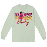 Matcha boss lady afro woman Long Sleeve Tee - NancyCooperArtShop