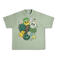 Oil Green st patricks day green smile Urban Heavy Tee - MaliasSmallBusiness