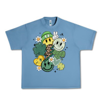 Pebble Blue st patricks day green smile Urban Heavy Tee - MaliasSmallBusiness