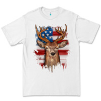 White deer american flag Premium Tee - JahusDesignShop