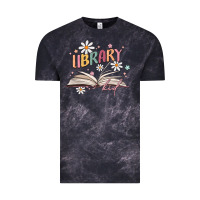Cloud Black library kid Vintage Tee - MaliasSmallBusiness