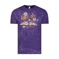 Cloud Purple library kid Vintage Tee - MaliasSmallBusiness
