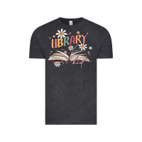 Vintage Black library kid Vintage Tee - MaliasSmallBusiness