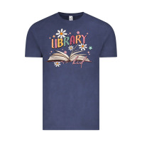 Vintage Denim library kid Vintage Tee - MaliasSmallBusiness