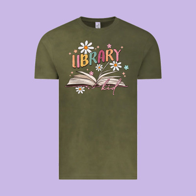 Library Kid Vintage Tee Designed By Maliassmallbusiness