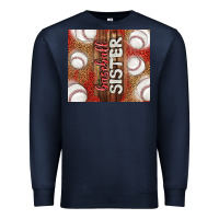 Navy baseball sister Premium Sweatshirt - TumblerDesignByShophia