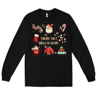 Black thing that make me happy Long Sleeve Tee - MaliasSmallBusiness