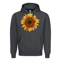 Smoke sunflower Zipper Hoodie - BarkalooDesign