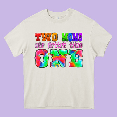 Two Moms Are Better Than One Heavy Core Tee Designed By Hra Design Shop