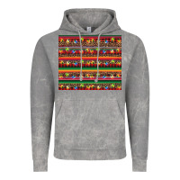 Cloud Rock Christmas lights serape Vintage Hoodie - BarkalooDesign
