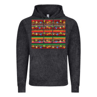 Vintage Arctic Christmas lights serape Vintage Hoodie - BarkalooDesign