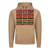 Vintage Coffee Christmas lights serape Vintage Hoodie - BarkalooDesign