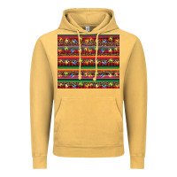 Vintage Mustard Christmas lights serape Vintage Hoodie - BarkalooDesign