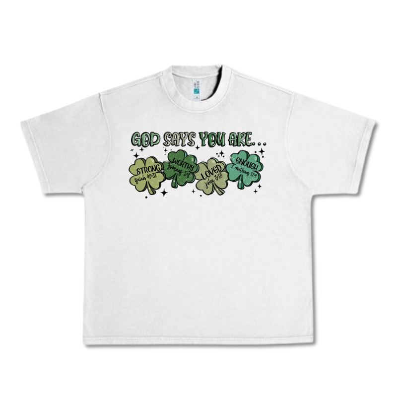 God Says I Am Patrick's Day Urban Heavy Tee by MaliasSmallBusiness | Teevron