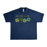 Navy god says i am patrick's day Urban Heavy Tee - MaliasSmallBusiness