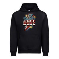 Black Back the blue Urban Hoodie - FaDigitalArtStudio