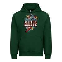 Forest Green Back the blue Urban Hoodie - FaDigitalArtStudio